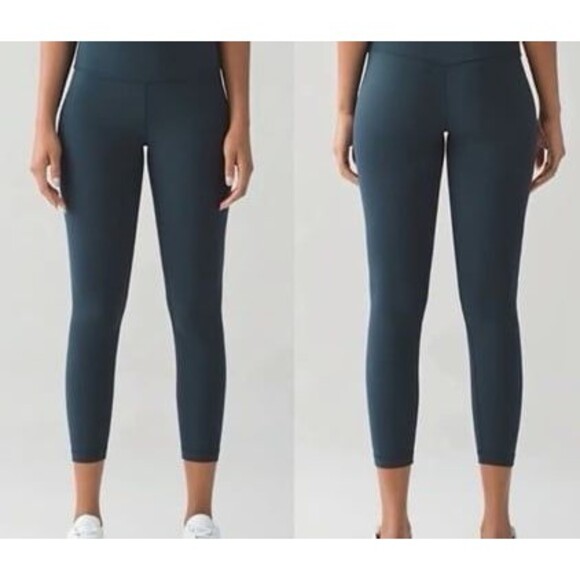 Lululemon Align Pant Nocturnal Teal Blue Green Size 2 Ankle 25" Leggings Legging - Picture 8 of 10